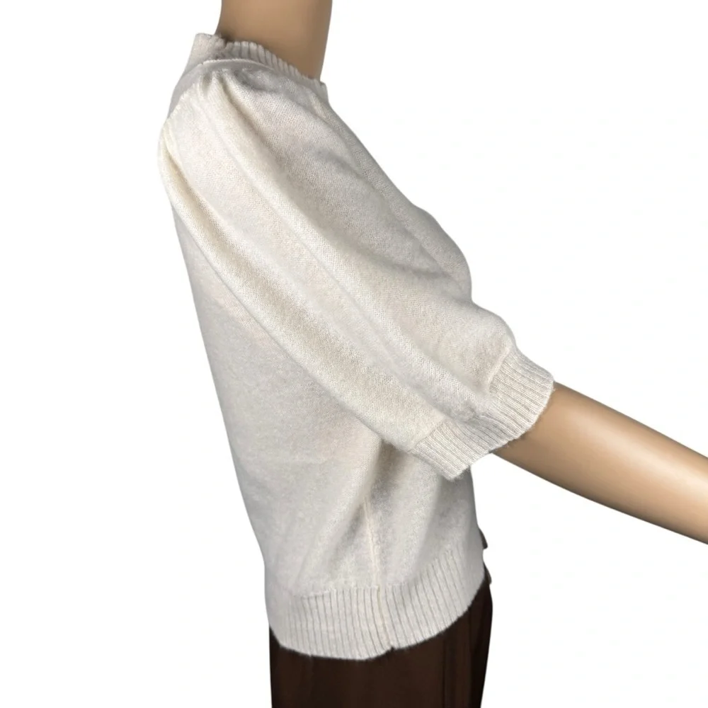 Free People Staycation Cashmere Pullover In Cream Size M